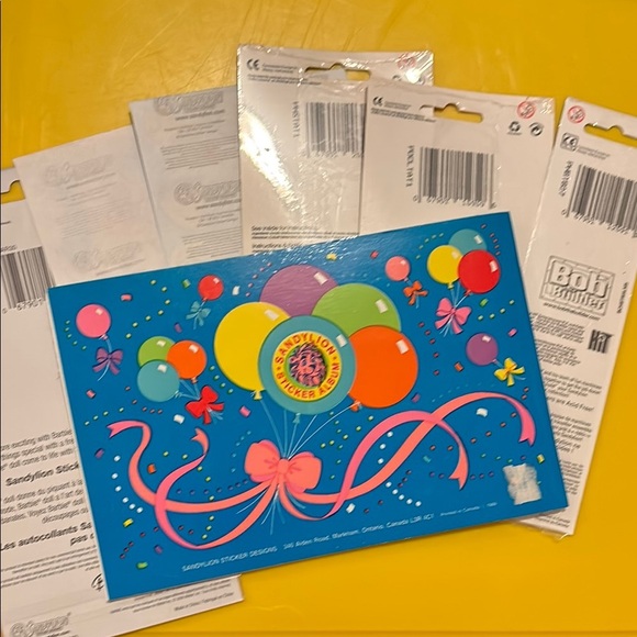 Sandylion Vintage Sticker Album Lot Unopened 7 sheets - Picture 6 of 7